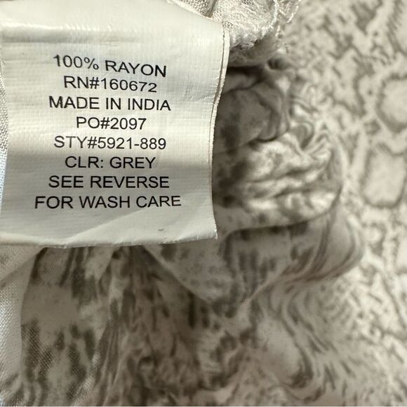 Blue Island Snakeskin Python Print Long Sleeved CoverUp Dress - Picture 6 of 6